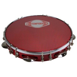 Pandeiro 10" formica rouge - peau prismatique rouge - Pro